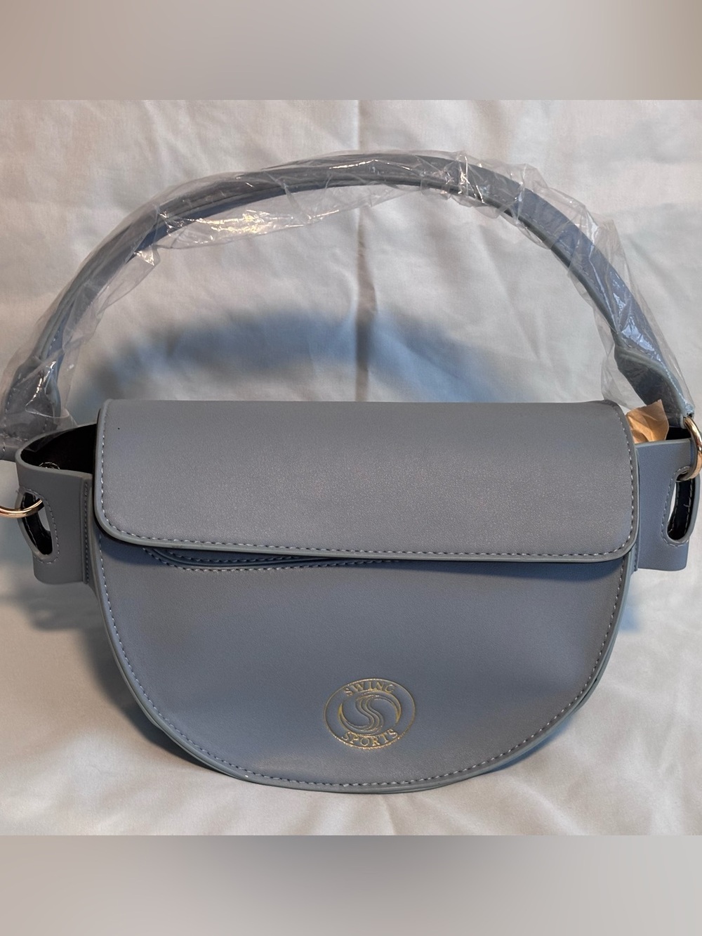 Swing Sports Light Blue Half-Moon Crossbody Bag and Golf Club Cover
